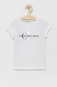 λευκό Calvin Klein Jeans - Παιδικό βαμβακερό μπλουζάκι Για κορίτσια