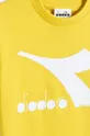 Παιδικό βαμβακερό μπλουζάκι Diadora κίτρινο