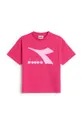 fioletowy Diadora t-shirt bawełniany dziecięcy Dziewczęcy
