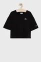 čierna Detské bavlnené tričko Champion 404337 Dievčenský