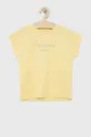 κίτρινο Παιδικό βαμβακερό μπλουζάκι Pepe Jeans Για κορίτσια