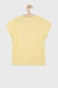 Pepe Jeans tricou de bumbac pentru copii PG502460.037 galben SS22