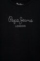 Dziewczynka Pepe Jeans t-shirt bawełniany dziecięcy PG502460.999 czarny