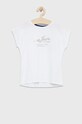 Pepe Jeans t-shirt bawełniany dziecięcy nadruk biały PG502858.800