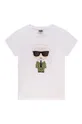 Karl Lagerfeld t-shirt dziecięcy Z15355.156.162 biały