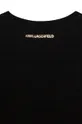 czarny Karl Lagerfeld t-shirt dziecięcy Z15358.114.150