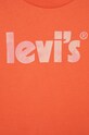 Fete Levi's tricou de bumbac pentru copii 3EE393.G portocaliu