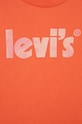 Fete Levi's tricou de bumbac pentru copii 3EE393.G portocaliu