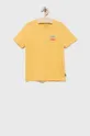 žltá Detské bavlnené tričko Vans Dievčenský