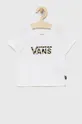 λευκό Παιδικό βαμβακερό μπλουζάκι Vans Για κορίτσια