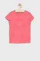 różowy Tom Tailor t-shirt bawełniany dziecięcy Dziewczęcy