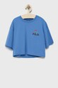 Fila tricou de bumbac pentru copii print albastru FAT0088