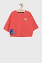 Fila t-shirt bawełniany dziecięcy aplikacja pomarańczowy FAT0005