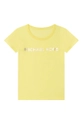 żółty Michael Kors t-shirt bawełniany dziecięcy R15110.102.108 Dziewczęcy