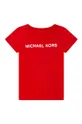 czerwony Michael Kors t-shirt bawełniany dziecięcy R15110.102.108 Dziewczęcy