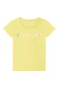 жёлтый Детская хлопковая футболка Michael Kors Для девочек