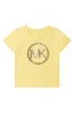 Michael Kors tricou de bumbac pentru copii imprimeu galben R15113.114.150