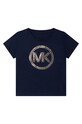 Michael Kors t-shirt bawełniany dziecięcy R15113.114.150 aplikacja granatowy R15113.114.150