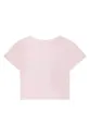 Otroška bombažna kratka majica Michael Kors roza
