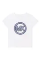 granatowy Michael Kors t-shirt bawełniany dziecięcy R15117.114.150 Dziewczęcy