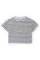 granatowy Michael Kors t-shirt bawełniany dziecięcy R15152.114.150 Dziewczęcy