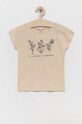 Birba&Trybeyond t-shirt bawełniany dziecięcy nadruk beżowy 999.44384.00.98.128