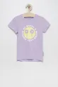 μωβ Παιδικό βαμβακερό μπλουζάκι Tom Tailor Για κορίτσια