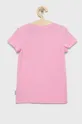 Παιδικό βαμβακερό μπλουζάκι Tom Tailor ροζ
