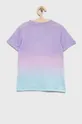 Hype t-shirt bawełniany dziecięcy fioletowy