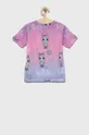 Hype t-shirt dziecięcy xLOL różowy