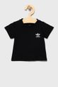 czarny adidas Originals - T-shirt bawełniany dziecięcy HC1915 Dziecięcy
