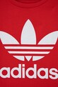 Chłopiec adidas Originals t-shirt bawełniany dziecięcy HC9586 HC9586 czerwony
