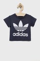Detské bavlnené tričko adidas Originals HE2190 potlač tmavomodrá HE2190
