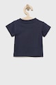 adidas Originals tricou de bumbac pentru copii HE2190 HE2190 bleumarin SS22