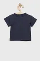 adidas Originals bombažna otroška majica mornarsko modra