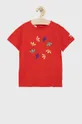 κόκκινο Παιδικό βαμβακερό μπλουζάκι adidas Originals Παιδικά