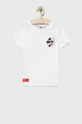 biela Detské bavlnené tričko adidas Originals Disney HF7576 Detský