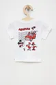adidas Originals t-shirt bawełniany dziecięcy Disney HF7523 biały