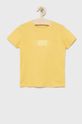 żółty Guess t-shirt bawełniany dziecięcy Dziecięcy