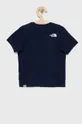 The North Face t-shirt bawełniany dziecięcy granatowy