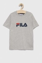 szary Fila t-shirt bawełniany dziecięcy Dziecięcy