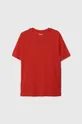 Fila t-shirt bawełniany dziecięcy czerwony