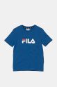 Fila t-shirt bawełniany dziecięcy fioletowy FAT0109