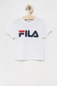 biały Fila t-shirt bawełniany dziecięcy Dziecięcy