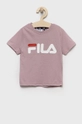 розовый Детская хлопковая футболка Fila Детский