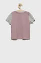 Otroška bombažna kratka majica Fila roza
