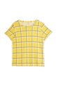 Mini Rodini t-shirt bawełniany dziecięcy 2222012923 żółty SS22