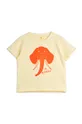 pomarańczowy Mini Rodini t-shirt dziecięcy Dziecięcy
