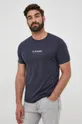 mornarsko modra Bombažen t-shirt Armani Exchange