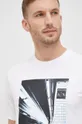 biały Armani Exchange t-shirt bawełniany 3LZTJD.ZJBVZ